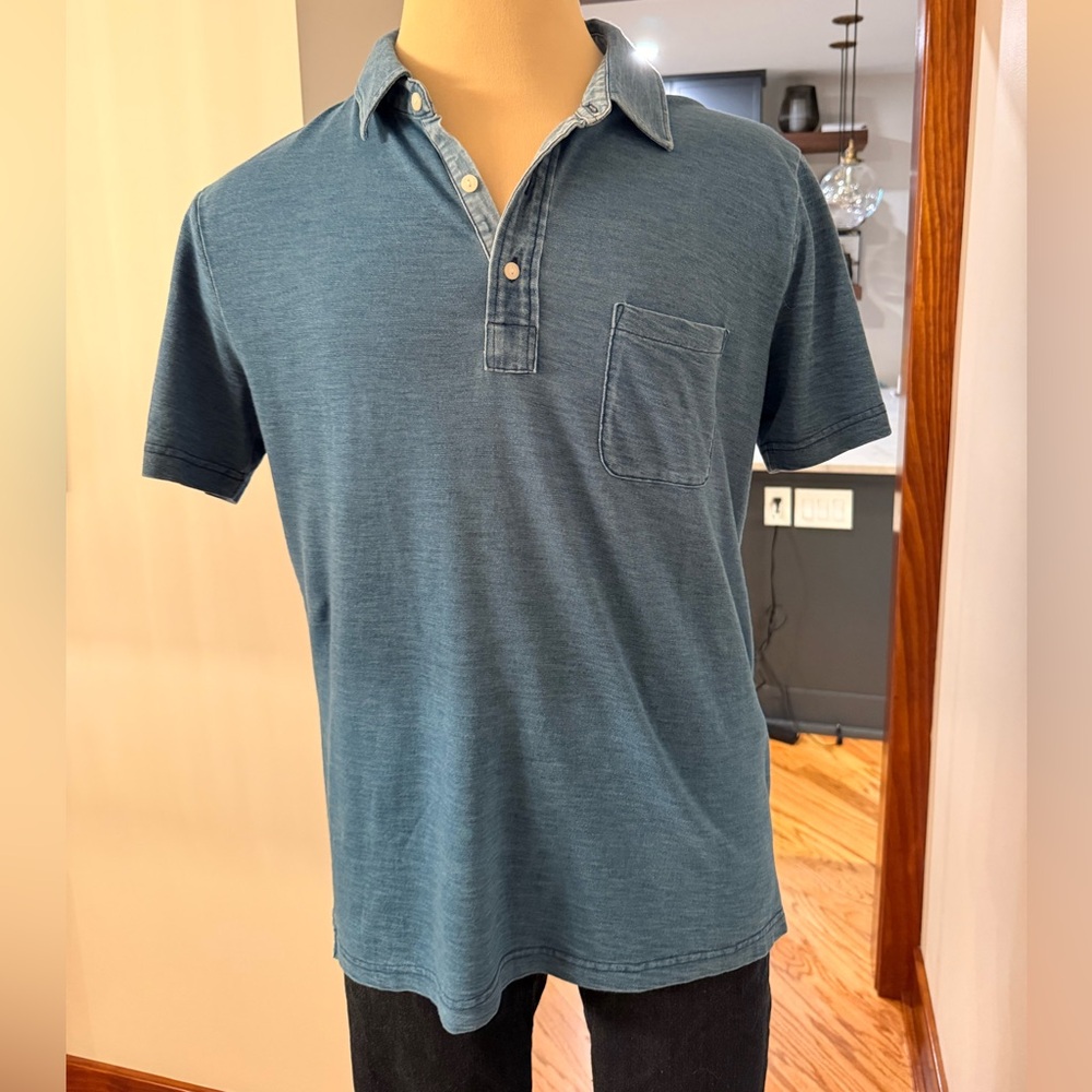 Faherty Light Blue Denim Shirt
